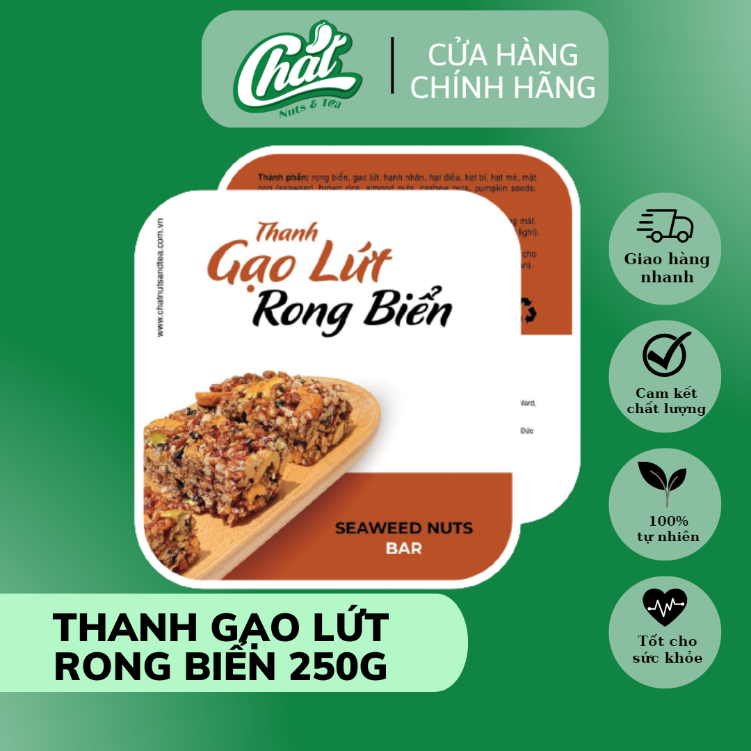 Thanh gạo lứt rong biển 250g